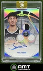 Ben Saraf RC Patch Auto 2025-26 Topps Three 19/49 Rookie 3 Vertical Nets