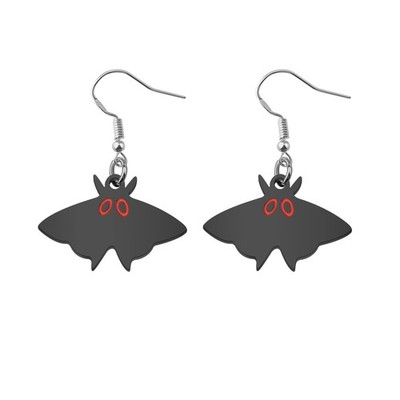 Mothman Lover Gift Mothman Earrings Moth Insect Witch Spooky Monster Creepy Weir