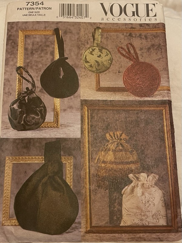 Vogue 7354 Purse/Handbag Pattern NEW & UNCUT