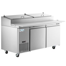 68" 2 Door Refrigerated Pizza Prep Table