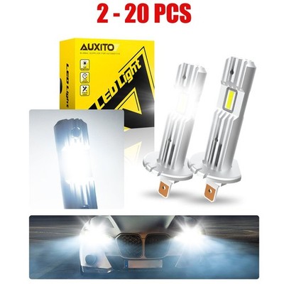 AUXITO H1 LED Headlight Conversion Bulb High 6500K Beam Low Super White 2-20PCS