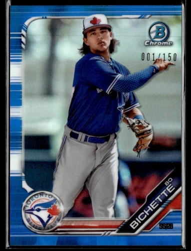 Bo Bichette 2019 Bowman Chrome Blue Refractor /150 #BCP-111 Toronto Blue Jays