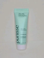 Purlisse AHA + PHA Flash Facial Exfoliating Mask .5 fl oz Travel Size NEW