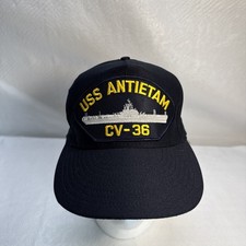 USS Antietam CV-36 Hat Adjustable Baseball Cap Made in USA