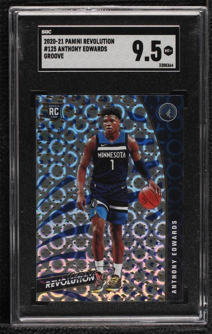 2020 Revolution Rookies Groove Anthony Edwards #125 SGC 9.5 Mint+ Rookie RC 0gj0