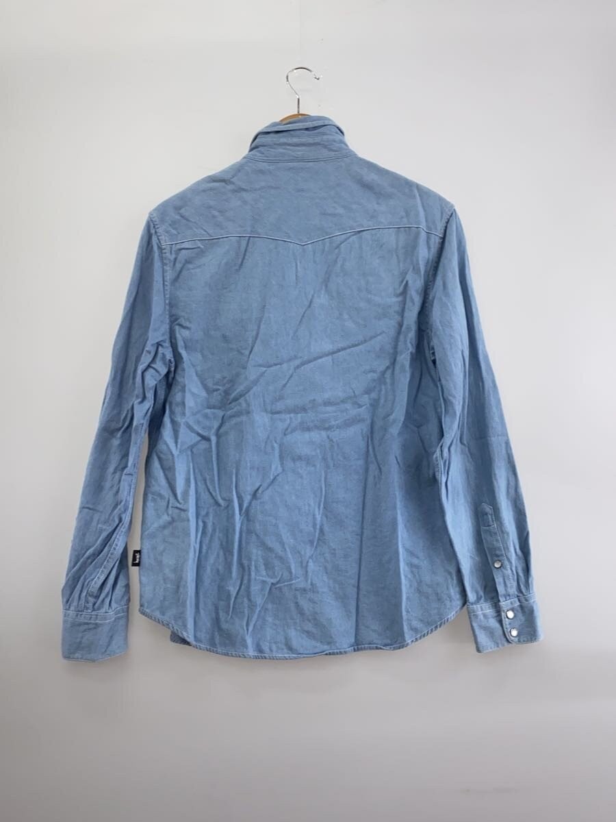 STUSSY Long Sleeve Shirt, Size S, Cotton, Blue thumbnail 2