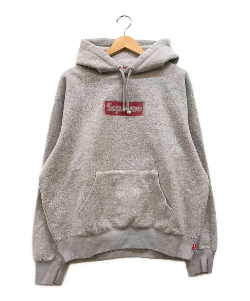 Sweat à capuche Supreme Inside Out Box Logo Gris Mode Homme