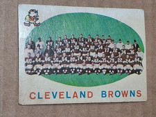 1959 Topps #161 Cleveland Browns Team Vintage Football Card with Jim Brown HOF