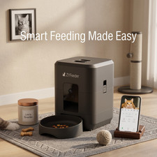 Smart Pet Feeder WiFi Camera App Control Automatic Cat Dog Food Dispenser