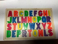 Vintage Fisher-Price Magnetic Letters Board 673 Hong-Kong 70's 11.5x7.5
