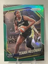 2025 Panini Prizm WNBA Green Prizm #48 Teaira McCowan Dallas Wings