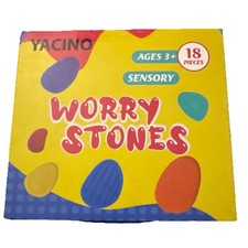 Fidget Toys Sensory Stone for Kids: 18 Pack Textured Soft Worry Stone for Aut...