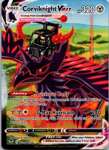 Corviknight VMAX TG19/TG30 Holo Silver Tempest Trainer Gallery Pokemon NM