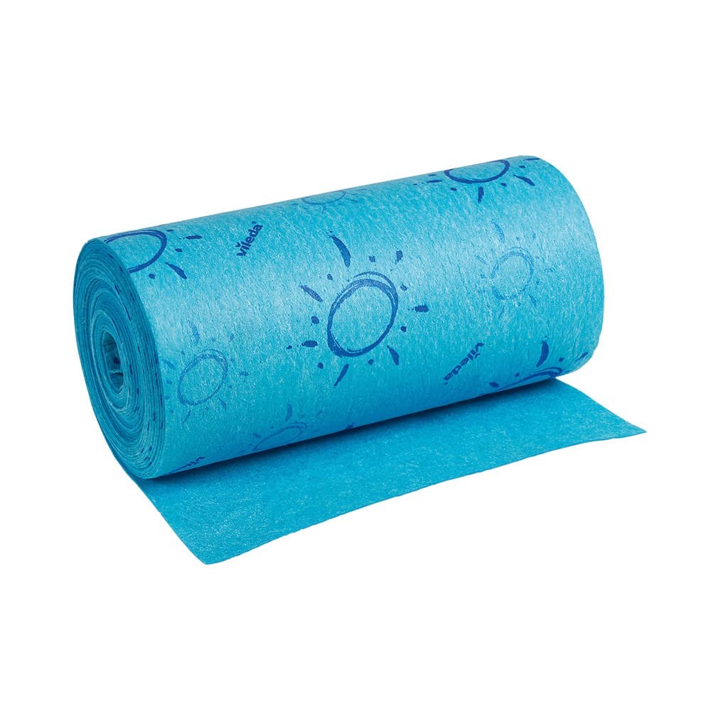 Rotolo Vileda Quick'n Dry 25cm x 10m - Pannospugna Professionale Blu