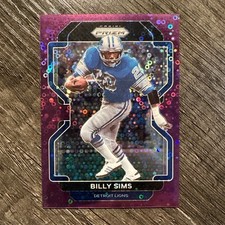 Billy Sims 2021 Panini Prizm #154 Purple No Huddle 26/35 Lions