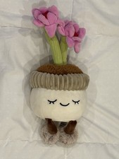 Greenhouse Russ Flower Pot Plush Stuffed Animal 12 Inch Pink Flowers