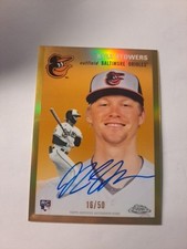 2023 Topps Chrome Platinum Anniversary - Auto Gold Kyle Stowers /50 (AU, RC)
