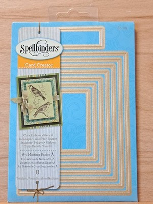151 Spellbinders Card Creator A2 Matting Basics A Cutting Die Emboss Stencil