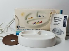 Vintage Gerber Hot n Cold Feeding Dish Works Has Box and Original Instruction