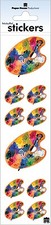 Scrapbooking Crafts Stickers Paper House Slim Artist Palette Paint Brush Colors