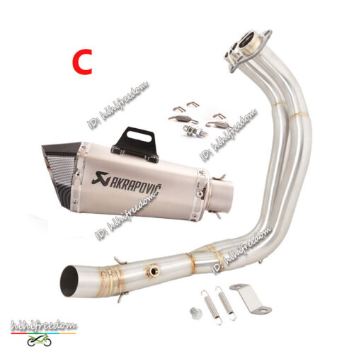 YZF R7 For Yamaha MT-07 2021-2024 Full Exhaust System Header Pipe Silencer Tips - Picture 7 of 12