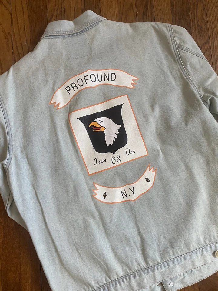 Profound Aesthetic Army Military Denim Jacket - Image 2 of 4