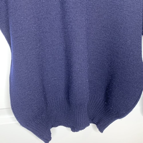 Tricot St Raphael S 1/4 Knopf Pullover Leder Ellenbogen Patches 100% Schurwolle - Bild 11 von 12