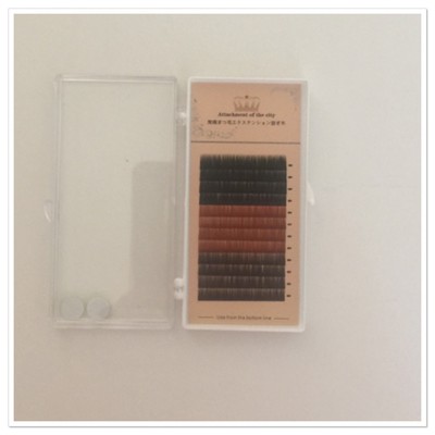 eyebrow extension 3 colors in 1 tray