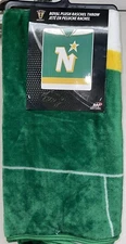 Vintage Minnesota North Star Royal Plush Raschel Throw Blanket 60”x50”