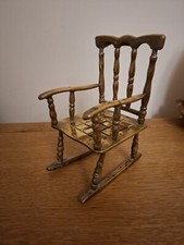 Large Brass Rocking Chair Ornament