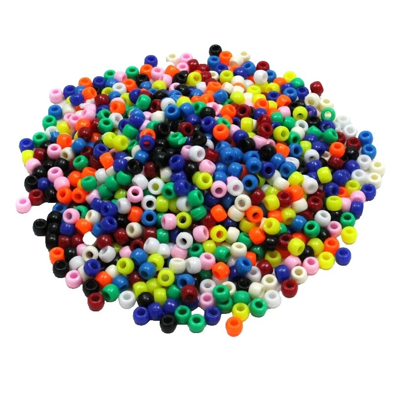 Barrel Plastic 6 - 6.9 mm Size Jewelry Making Beads
