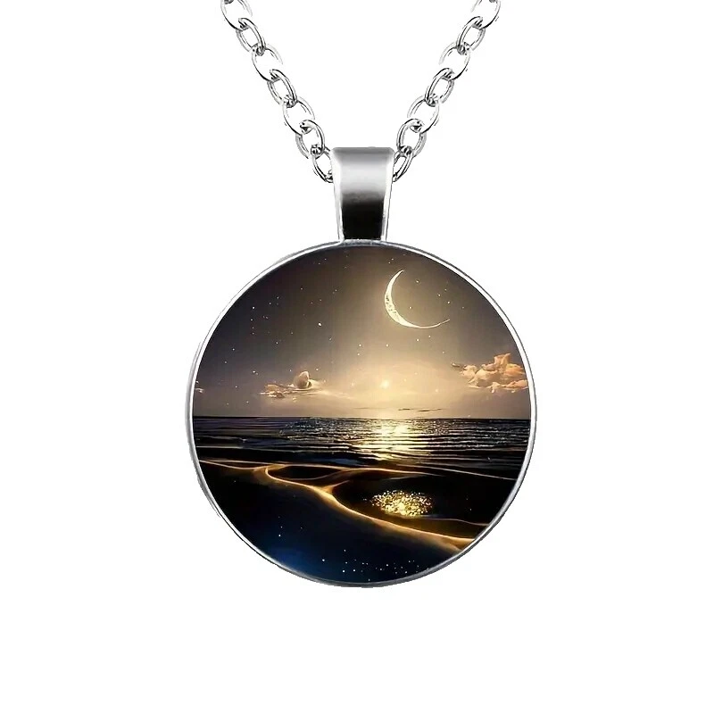 Colgante de Cristal Collares y colgantes De moda retro