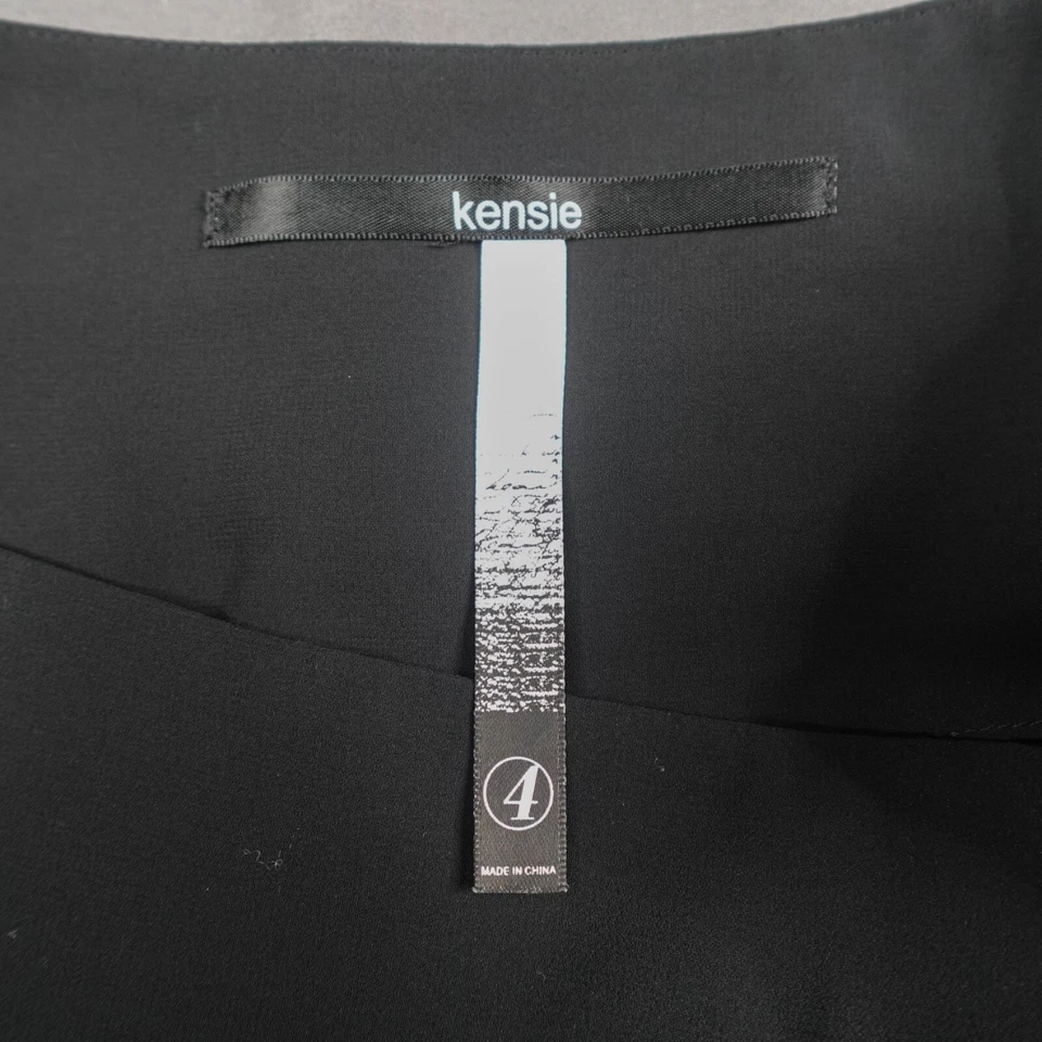 Kensie Mujer Mini Falda 4 Negro Volantes Babydoll Fluido Plisado Retro Y2K Coqueta Foto 4 de 4