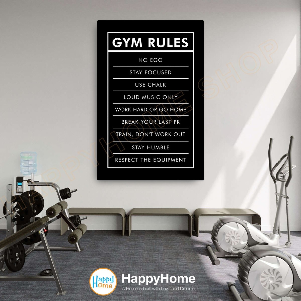 Home Gym Decor Gym Rules Poster Canvas Gym Gifts – Style My Pride