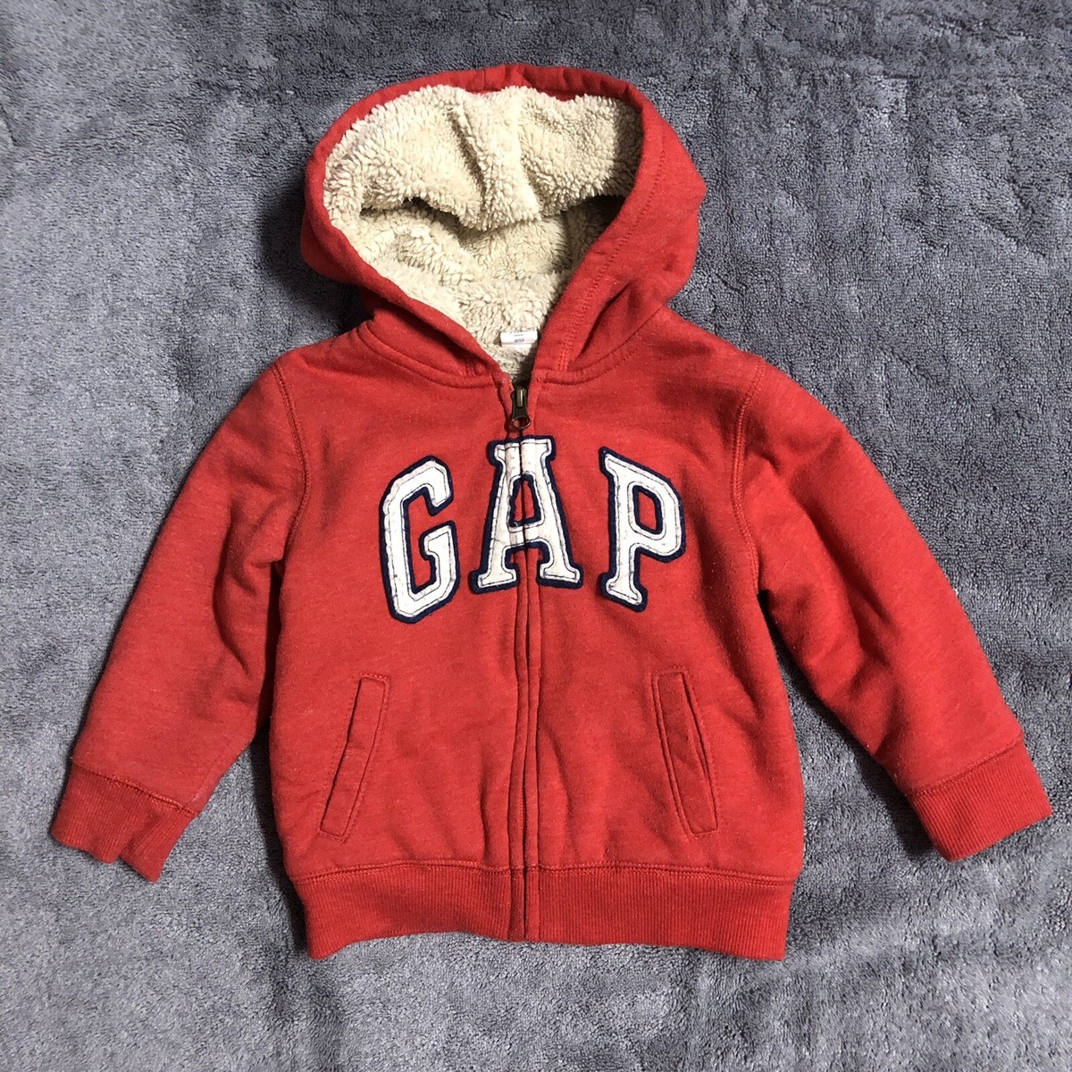 Cute Gap Sweatshirt Red GAP Vintage Hoodie Sweatshirt Light Red