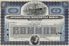 International Mercantile Marine Company 1930 (10 Shares) 2 Vignetten