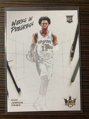 2021-22 Panini Court Kings Works in Progress Joshua Primo #7 Rookie RC