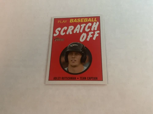 2020 Topps Heritage Minor League ADLEY RUTSCHMAN Scratch Off Insert
