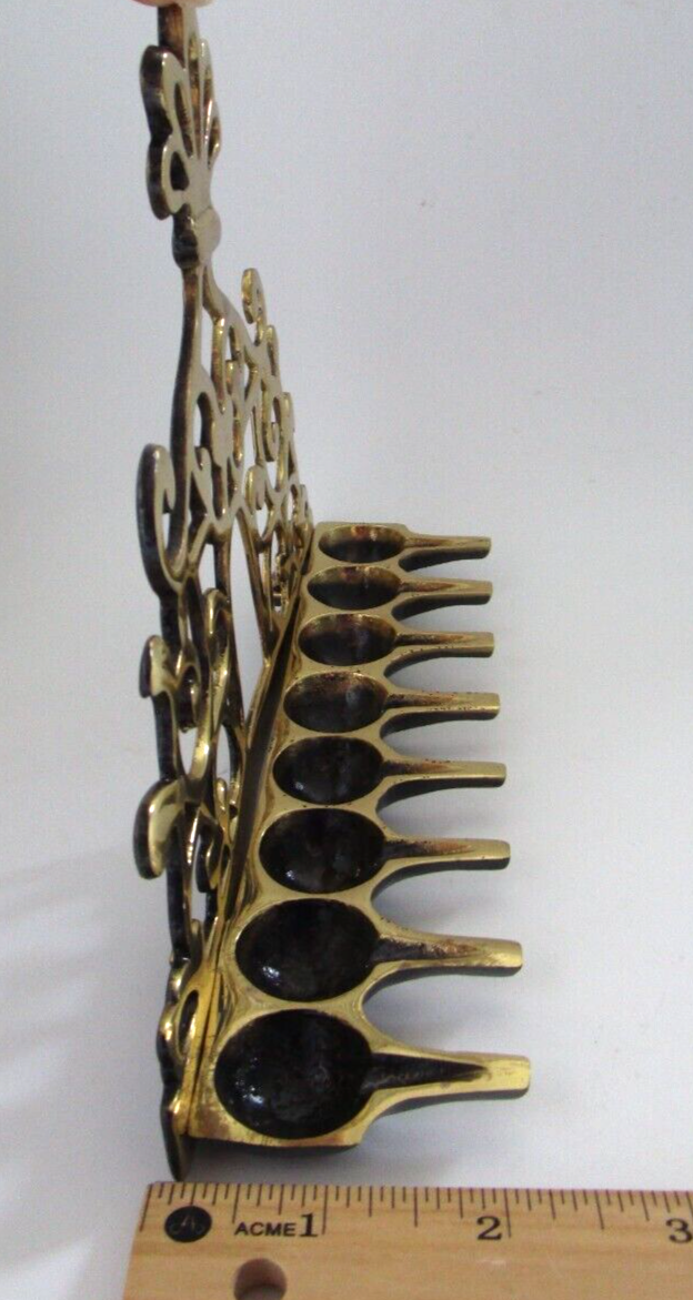 Vintage Hanukkah Menorah Israel Judaica Oil Menorah Wall Hanging