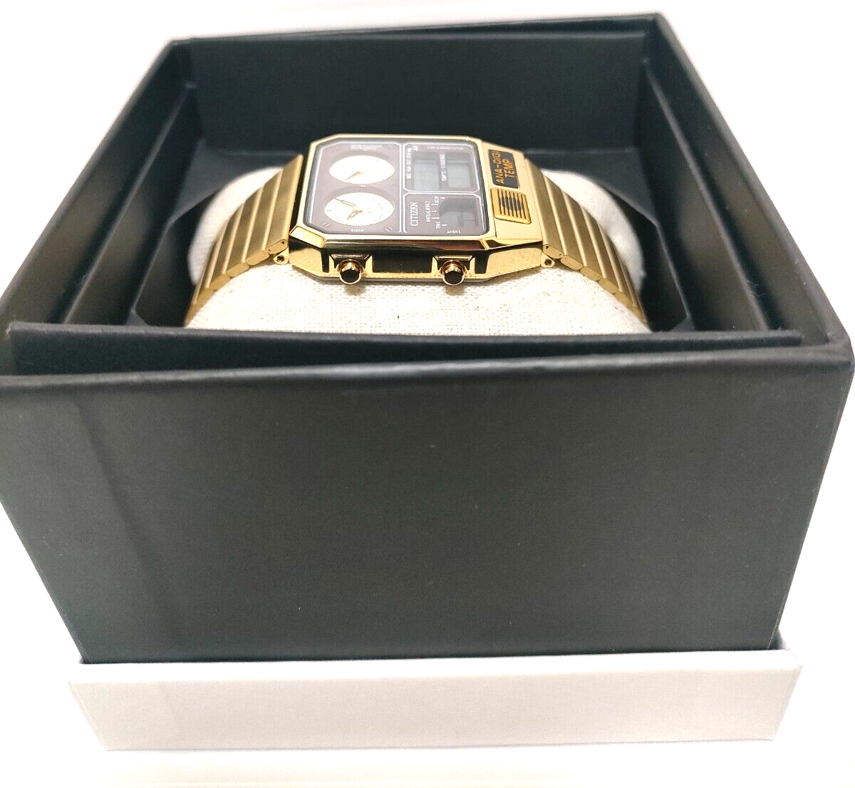 CITIZEN JG2103-72X ANA-DIGI TEMP Gold Men's Watch Authentic