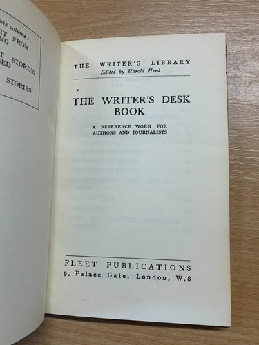 1955 " The WRITER'S Schreibtisch Buch " Referenz Für Autoren Journalist Hb (P2) - Picture 5 of 15