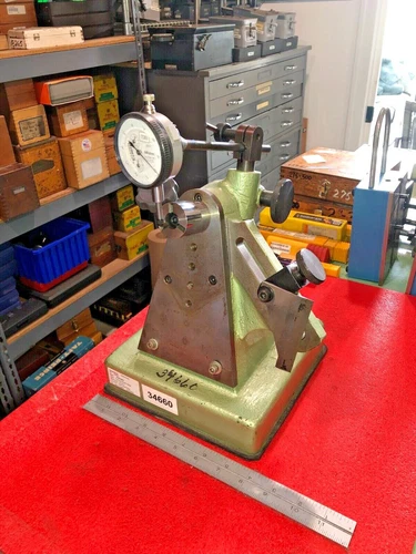 NSK RUNOUT RADIAL GAGE STAND MITUTOYO INDICATOR .0001"