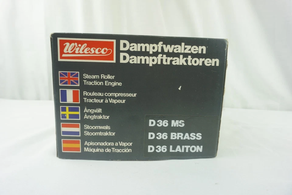 WILESCO LIVE STEAM ENGINE D36 BRASS DAMPFWALZEN DAMPFTRAKTOREN NEW - Image 3 of 4