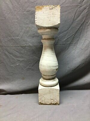 1 Antique Turned Wood Spindle Porch Baluster Thick Old Vtg Architectural 534-17R