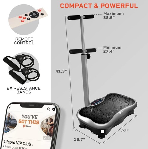Lifepro Vibration Plate Exercise Machine with Magnetic Acupoints, Whole Full ... - Picture 4 of 9
