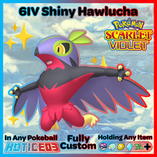 ✨ Shiny Hawlucha 6IV ✨ Pokemon Scarlet & Violet 🚀 Fast 🚀