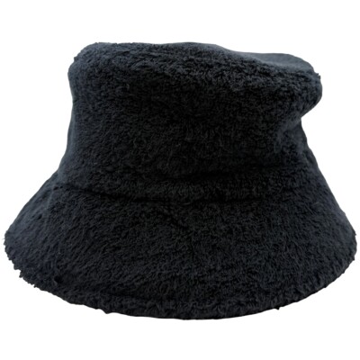 Authentic CHANEL CC Bucket Hat Size:S Black Cotton #36636126  display picture 1