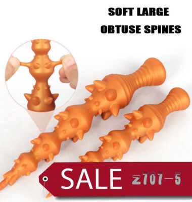 Barbed Anal Plug Extra Long Soft Dildo Buttplug Dilator Anus Sex Toys