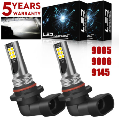 For Lexus IS250 IS350 2006 2007 2008 2009 2010 LED Fog Light Bulbs 6000K 9006 BY