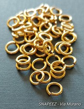 SNAPEEZ® II ULTRAPLATE® 24 kt. Russian Gold Jump Ring 8mm. Made in USA.